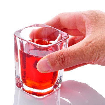 70ml方形加厚透明玻璃子彈杯一口杯白酒杯洋酒杯創意家居實用酒具