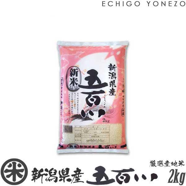 [新米 令和5年産] 新潟県産 五百川 2kg (2kg×1袋) 厳選産地米 早生品種 新品種 下越米 お米 白米 送料無料 ギフト対応