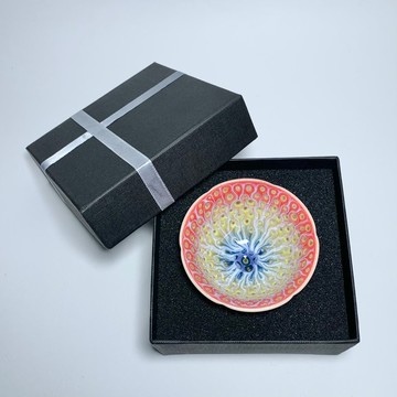 孔雀開屏 葵花杯 80ml 邱毓寧 鶯歌製 A10-02