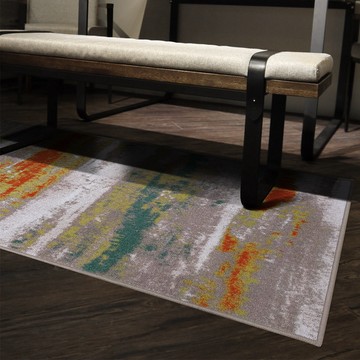 大藝術家彩繪圈毛地毯 晨霧 160x230cm