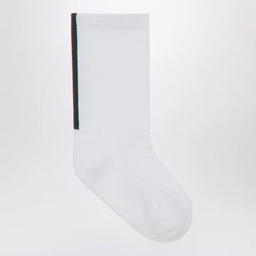White socks with Web ribbon