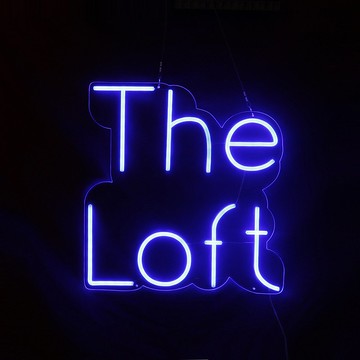 客製霓虹文字圖案燈 | The Loft | LED 廣告招牌 | 寬度50cm