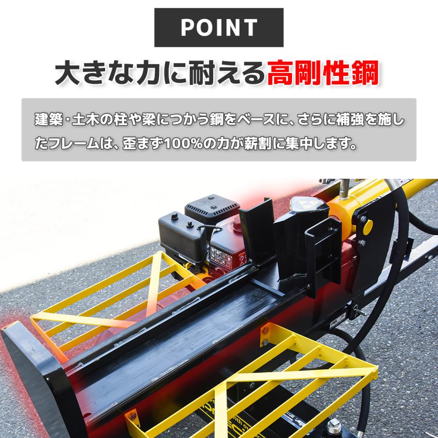 薪割り機 エンジン 油圧式 ラム力 20000kg 20T ハイパワー 排気量 196CC