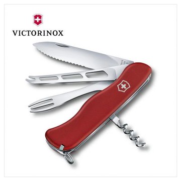 VICTORINOX 瑞士維氏 Cheese Master 瑞士刀/111mm/8用/紅 0.8313.W