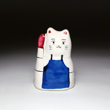 街頭開運招財貓-賣魚的人