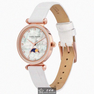 CampoMarzio手錶，編號CMW0032，32mm玫瑰金錶殼，白錶帶款_廠商直送
