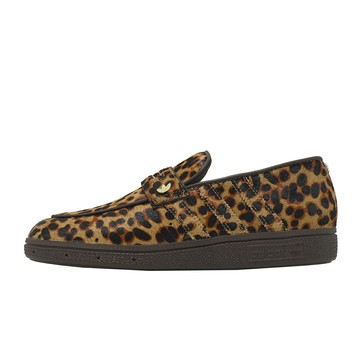 adidas 愛迪達 休閒鞋 Handball Spezial Loafer W 女鞋 棕 豹紋 樂福鞋 KJ2526