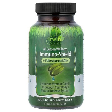 Irwin Naturals, Immuno-Shield，全季節健康，100 粒液體軟膠囊