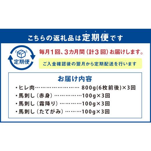 ふるさと納税 熊本県 菊池市 あか牛 ヒレ肉 800g(6枚前後) 馬刺し 300g 食べ比べセット 計3.3kg