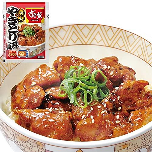 すき家 炭火やきとり丼の具 120g (10パック) 冷凍