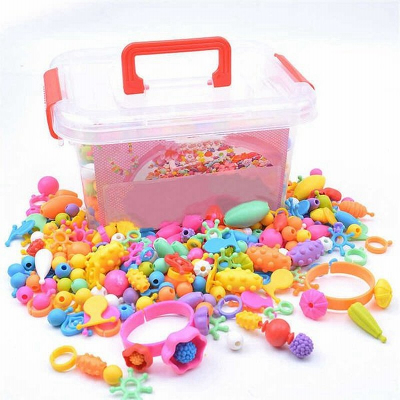 300個入りセット ビーズ ビーズアクセサリー おもちゃ キッズ 知育玩具 アートビーズ ブロックのような繋げる 収納ケース付き ネックレス 指輪 小 通販 Lineポイント最大0 5 Get Lineショッピング