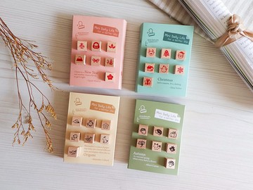 和風雜貨節氣系列印章  4款可選