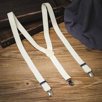 蔡徐坤同款松緊背帶夾男女士百搭通用防滑吊褲帶紳士伴郎彈力吊帶