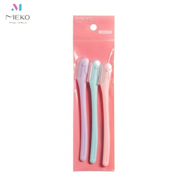 MEKO 安心修眉短刃修眉刀(3入) D-027-1 【官方旗艦館】