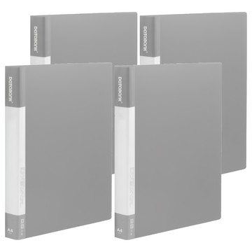 DaTaBanK 三田文具 A4 標準型 小2孔夾資料夾  灰色  型號637-49  尺寸32*26.2*2.5cm  4本