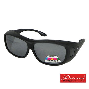 【Docomo】加大包覆型偏光太陽眼鏡　頂級鍍膜反光偏光設計　超強化鏡片製程