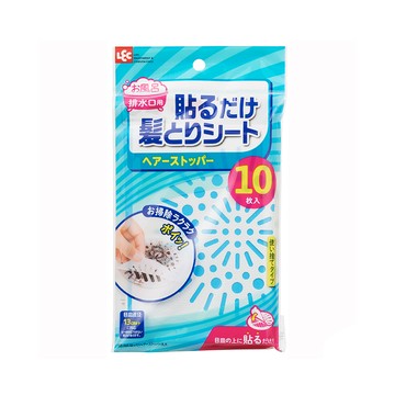 日本LEC - 排水口毛髮過濾貼-大圓-10入