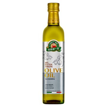 得意的一天 100%頂級初榨橄欖油 78%單元不飽和脂肪酸 適合煎炒煮炸  500ml  1瓶