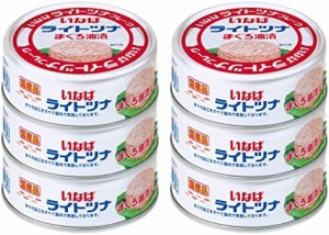 いなば 国産ライトツナフレークまぐろ油漬 塩こうじ入り 70g×6缶