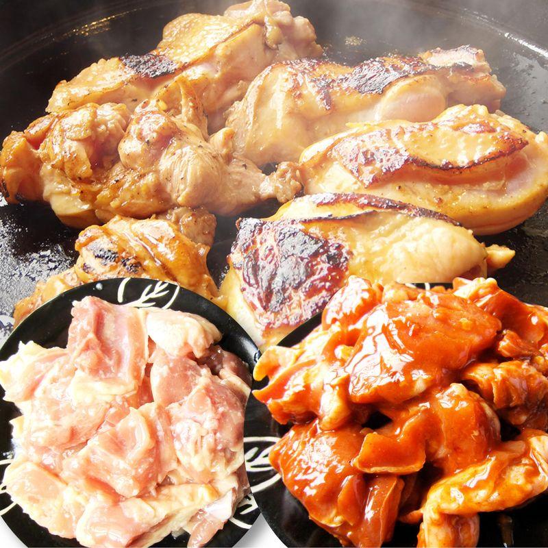 「しゃぶまる」 ジューシー鶏もも焼肉漬け３種食べ比べセット（ダッカルビ・照り焼き・塩麹） 3kg (500g×6)