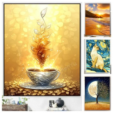 💛盒裝💛台灣製造💛 DIY鑽石貼畫 新款5D鑽石畫 立體貼鑽畫 黏鑽畫 大幅 水鑽貼畫 手工點鑽畫 滿鑽 手作 磚石貼畫