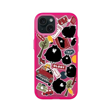 iPhone 15 Clear 粉漾桃 - 奧樂雞 Ology - 旅行貼