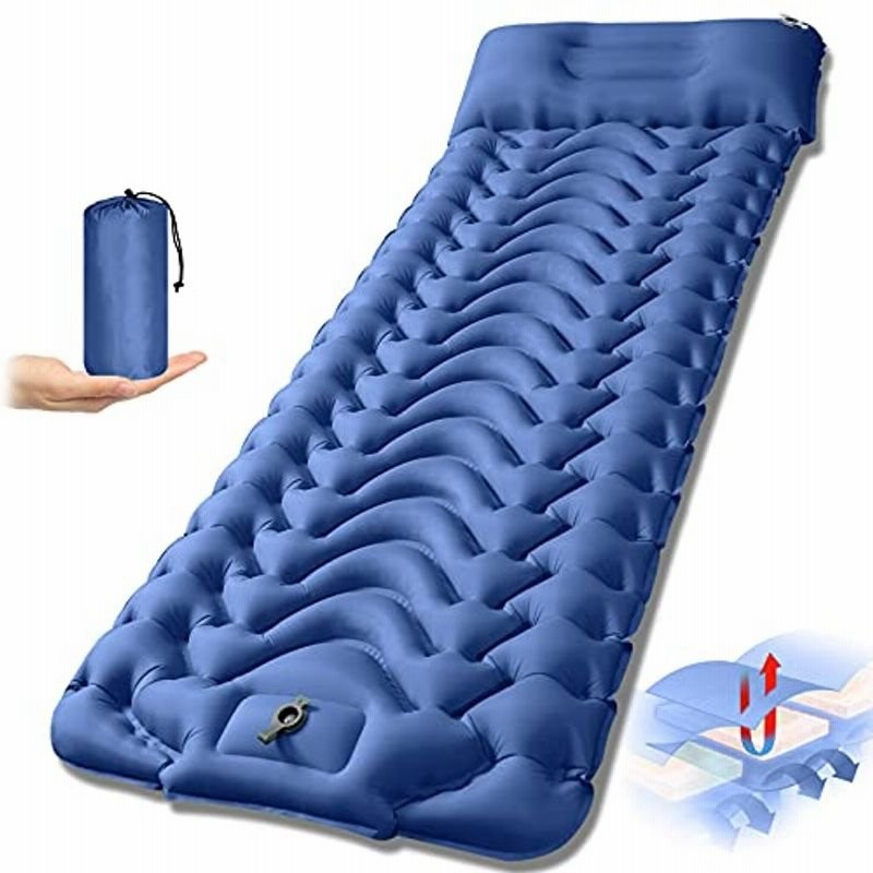 エア マット エアマット キャンプマット Dtoetkd 幅広厚手 厚さ10cm 足踏み式 アウトドアマット 車中泊マット テント キャンプ 通販 Lineポイント最大get Lineショッピング