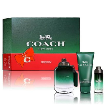 COACH 時尚都會淡香水禮盒-淡香水100ML+隨身瓶15ML+沐浴精100ML