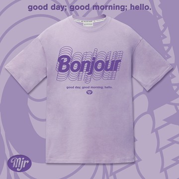 bonjour疊層四色厚膠短TEE