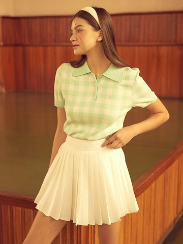Mini Pleats Skirt_White
