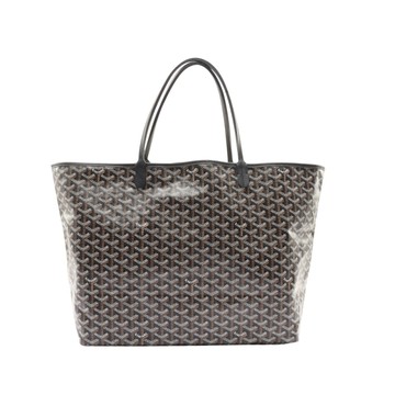 GOYARD 高雅德 Saint Louis GM 肩背包 棕/黑色 Goyardine 帆布 缺內袋 STLOUIGMLTY 【二手名牌BRAND OFF】