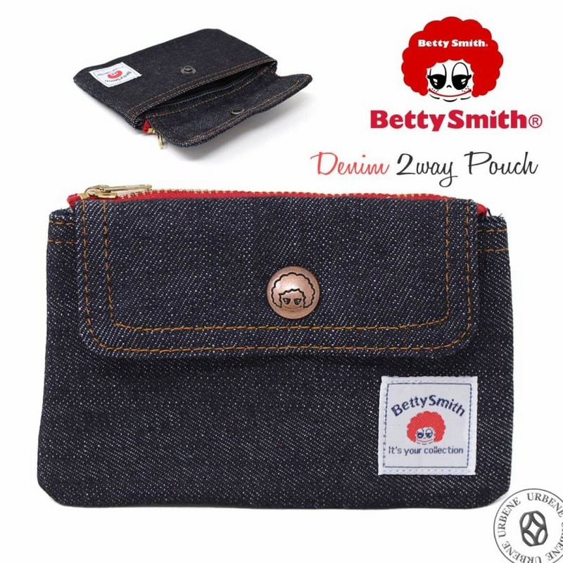 ベティスミス 2WAYポーチ コインケース Betty Smith デニム 財布 