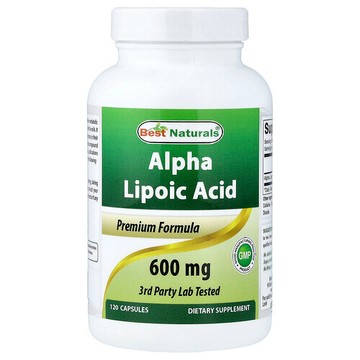 Best Naturals, α-硫辛酸，600 毫克，120 粒膠囊