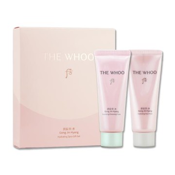 【Whoo 后】拱辰享水蓮花潔淨晚安2件組（柔膚潔顔蜜40ml + 保濕晚安面膜40ml）