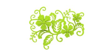 牡丹壁飾 GREEN 綠色