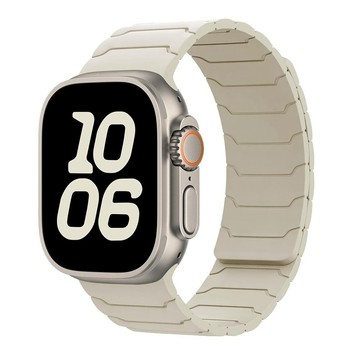 鋼鐵xia硅膠磁吸錶帶 適用於Apple watch10 錶帶 iwatch錶帶 全系列通用錶帶 當季錶帶