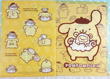 【震撼精品百貨】Pom Pom Purin 布丁狗 資料夾 綿羊 2入 震撼日式精品百貨