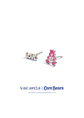 Care Bears 聯名｜Love-a-Lot Bear・銀針耳環