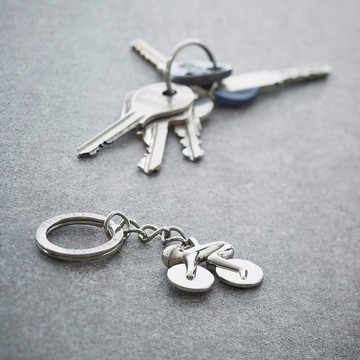 《Philippi》自行車鑰匙圈(亮銀)