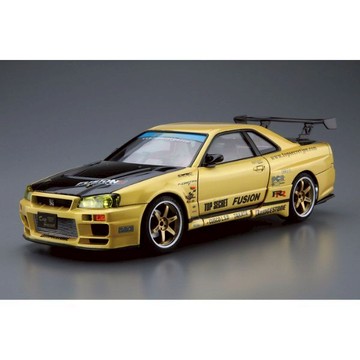 AOSHIMA 青島 1/24 日產 BNR34 Skyline GT-R '99 組裝模型