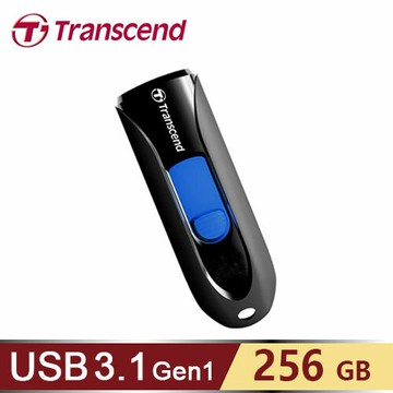 【Transcend 創見】JetFlash 790 256GB USB 3.1 隨身碟 黑色【三井3C】