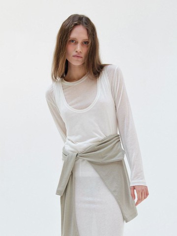 Loose Fit Round Neck Long Sleeve T-Shirt