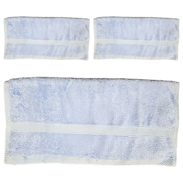 來福牌 甜蜜素色毛巾 HS0525 藍色 (76 x 33cm 純棉 吸水速乾)  3條