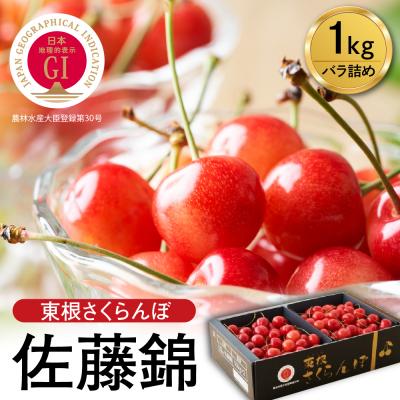 ふるさと納税 東根市 GI「東根さくらんぼ」 2024年産 佐藤錦1kgバラ詰め JA園芸部提供