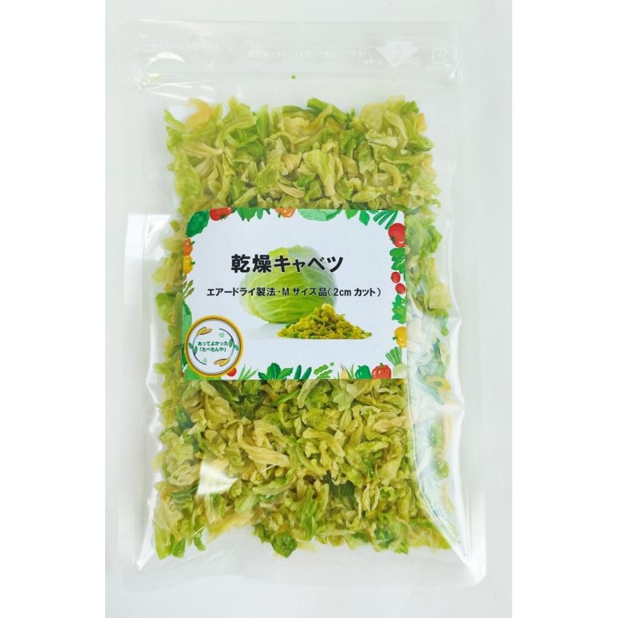 乾燥野菜 乾燥きゃべつ Mサイズ品 2cmカット 100g 契約栽培 エアードライ製法 送料無料 仕送り 一人暮らし 常備菜 時短 お手軽 非常食 即席みそ汁