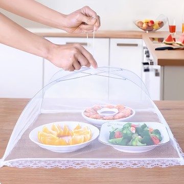 易開折疊防蠅飯菜罩 餐桌罩  大(42 x 42 x 22cm)  1個