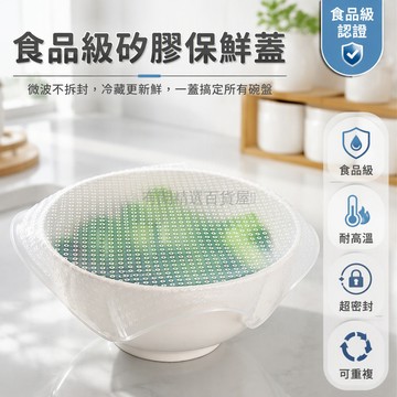 台灣出貨✨ 矽膠保鮮蓋 通用碗蓋 圓形密封蓋 微波爐加熱蓋 廚房保鮮神器 可拉伸覆蓋