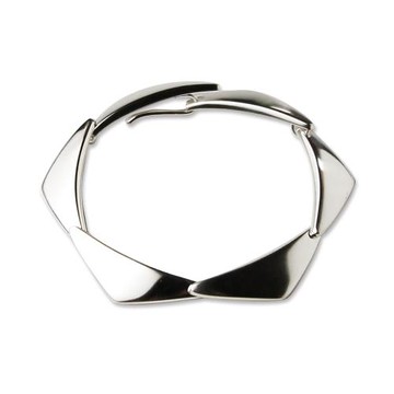 【Georg Jensen 喬治傑生】PEAK 經典純銀手環-L