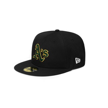 NEW ERA 男女 59FIFTY BASEBALL MANIAC 奧克蘭運動家 黑 NE71038655