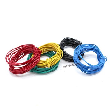 臺彎發貨 全店免運 模型導線 多色電線連接線 連接線細導線 紅黑綠藍線 2mm銅芯多股